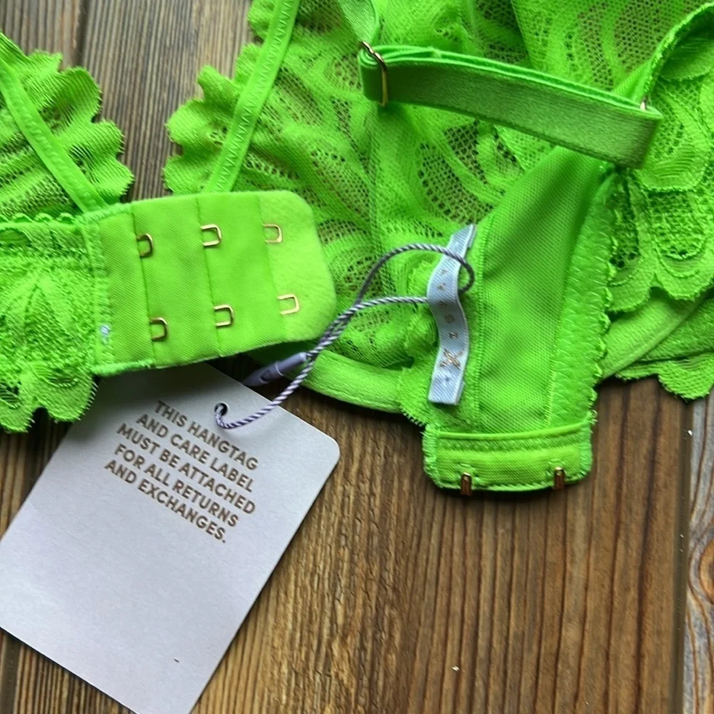 NWT Savage x Fenty Not Sorry Ultra Demi Unlined Lace Bra 38C